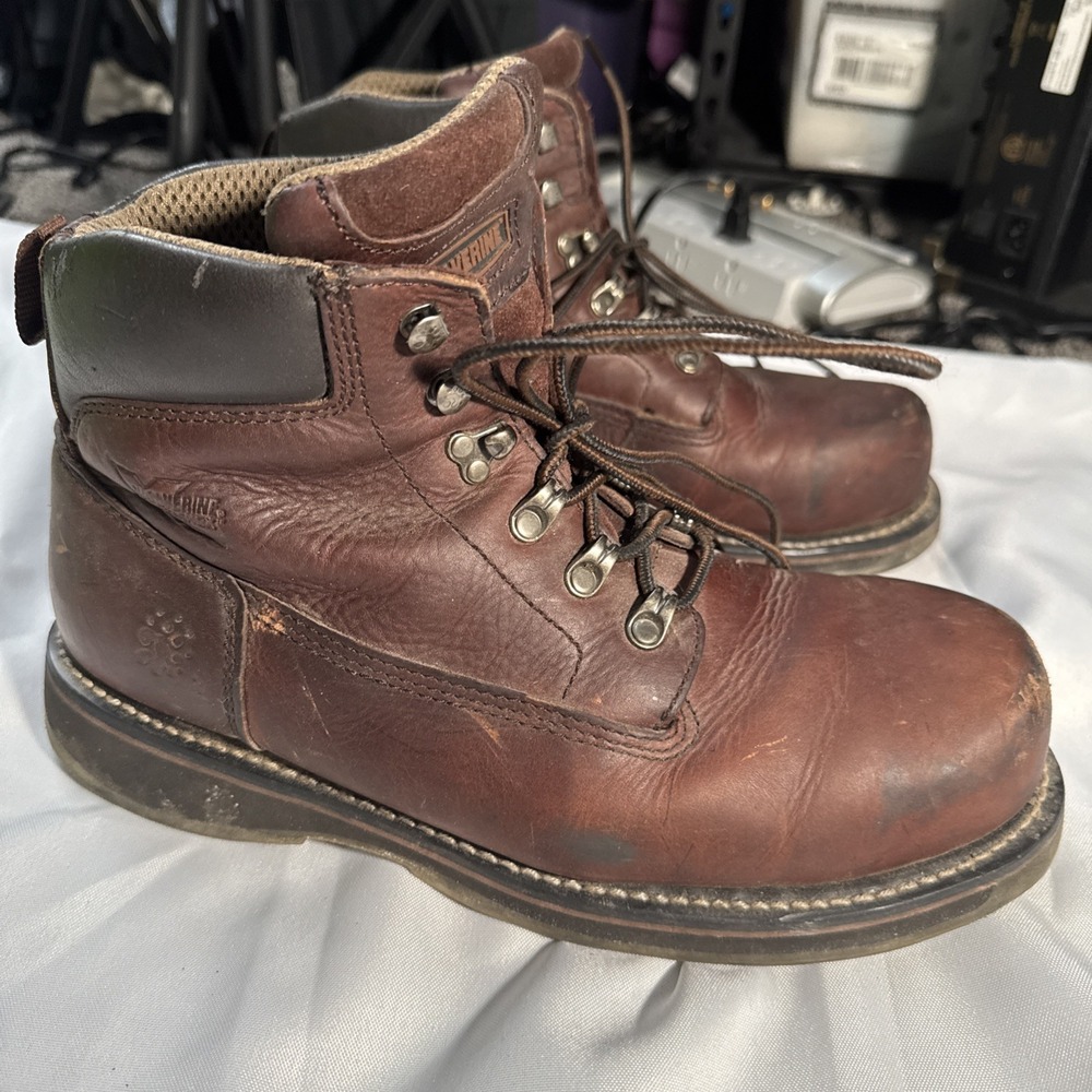 WOLVERINE MEN'S RAIDER STEEL-TOE 9.5 M WORK BOOT W05475